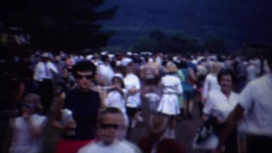 1962: Country Fair Crowd Amusement Rides Carnival Games