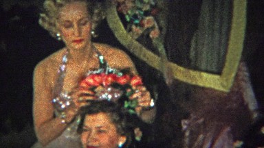 1965: Adult sorority sisters rose tiara crowning ceremony ritual.