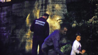 1959: Redneck gun owners grab girls butt shotguns drawn.