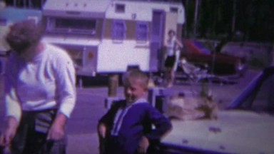 1966: Fishermen Catch Stringer of Trout at Yellowstone Campground