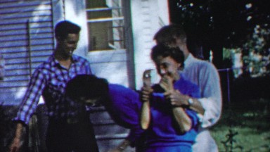 1958: Teenages aggressive rough flirting sends old people into house.