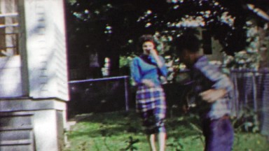 1958: Teenage girl attempt to tackle flirt hot sexy neighbor boy.