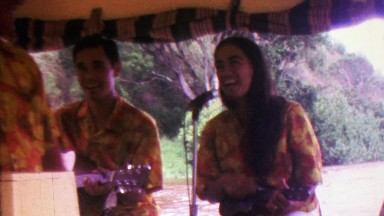 1964: Hawaiian tour boat music entertainment native singers performers.