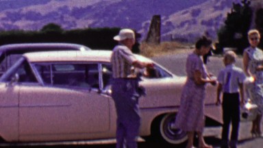 1962: Family vacation trip historic spanish mission ancient ruins.