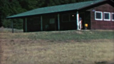 1967: Summer Camping Cabin Building Outdoor Nature Forest