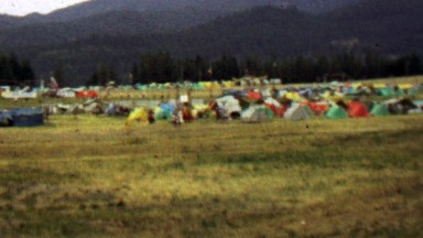 1967: Proud scouts walking tent pan 12th World Scout Jamboree.