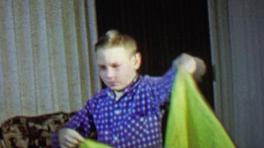 1967: Boy performs magic trick makes orange appear from nothing.