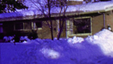 1967: House snowed in blizzard winter storm plowed driveway.