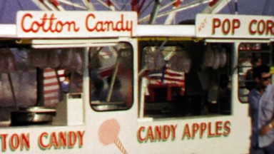 Cotton Candy and Popcorn Vendor at Roanoke Carnival
