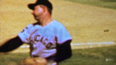 1961: Roy Sievers Chicago White Sox baseball pitcher player warming up.