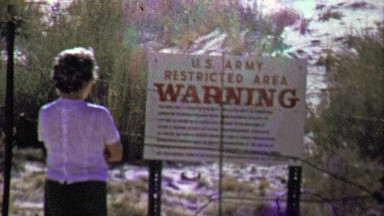 1957: US Army Restricted Area Warning Sign in Duluth, Minnesota