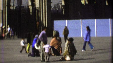 1974: Religious zealots walking on knees Basilica of Our Lady of Guadalupe