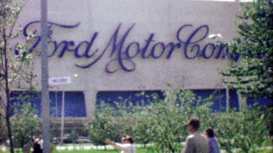 1964: Ford Motor Company building at EXPO New York World's Fair.