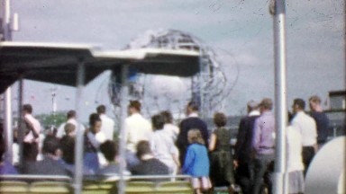 1964: Crowds Travel by Foot, Bus and Tramway to New York World's Fair