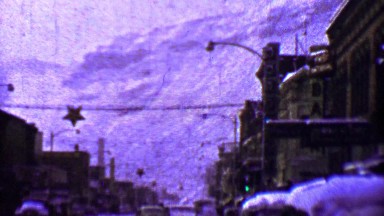 1957: Downtown Winter Snow-Filled Streets Alaskan Cityscape