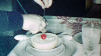 1961: Formal Grapefruit and Cherry Breakfast Table Setting