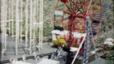 1962: Realistic Mini Model Amusement Park Replica Display in Copenhagen
