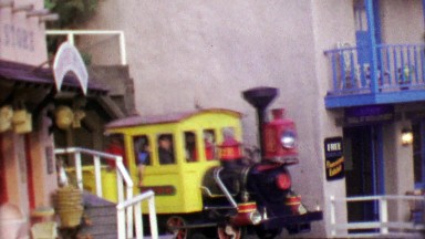 1964: Disneyland Nature's Wonderland Railroad Transporting Happy Tourists.