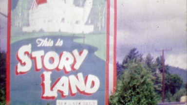 1964: Storyland fantasy nursery rhyme-themed attractions kids park.