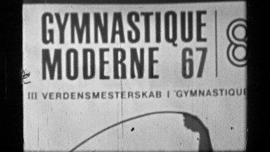 1967: Entrance Signage for 3rd Women's Modern Rhythmic Gymnastics World Championships
