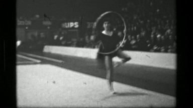 1967: Athlete #32 Hula Hoop Competition at Women's Modern Rhythmic Gymnastics World Championships