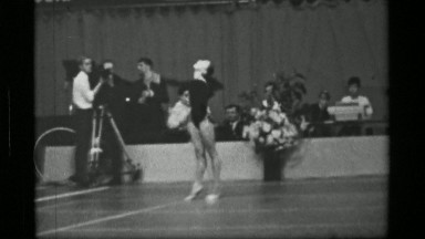 1967: Athlete #36 hula hoop competition 3rd Women's Modern Rhythmic Gymnastics