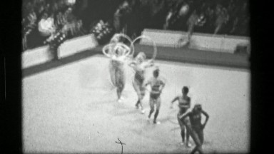 1967: East Germany team hula hoop (part 1 of 2) competition 3rd Women's Modern