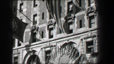 1937: The New York Times Tower building in Times Square. NEW YORK CITY