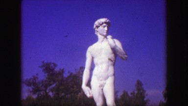 1939: Palace of Fine Arts David Leonardo Da Vinci statue replica from World's
