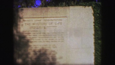 1939: Mystery of Life sculpture exhibit at Forest Lawn Memorial Park. GLENDALE,