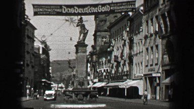 1937: Das Deutsche Gold kornhaussaal mÃ¼nsterplatz German festival city banner