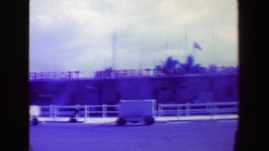 1969: Freeport International Airport Business Man Carries Overnight Suit