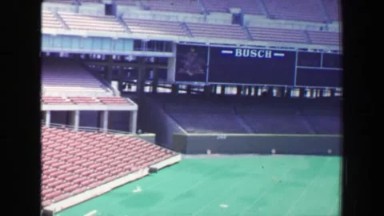 1970: Busch Memorial Stadium Replaced with Astroturf Under Construction