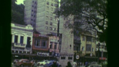 1977: Downtown South American Business District Streets Historic Cobblestone