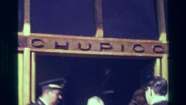 1977: Tourists at Machu Picchu Bus Depot