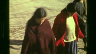 1977: Modern Inca Natives in Stone-Laden Part of Cusco Town