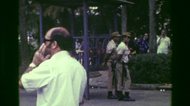 1977: Police Government Federal Security Guards Paired in Twos Patrol Public