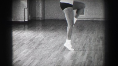 1966: Jazz Dance Moves Close-Up Behind Kick Stepping Shuffle Slide New York