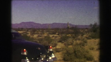 1951: Cars Parked at Organ Pipe Cactus National Monument Park, Ajo, Arizona