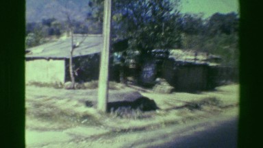 1976: Poverty Housing Shacks Roadside Travel Ghetto 3rd World View. San Jose,