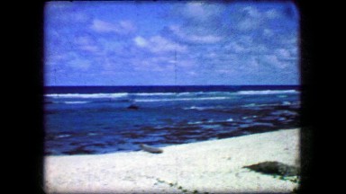 1944: Blue Sky Beach White Sands Majestic View Paradise Untouched Beauty.