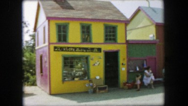 1955: Storyland Theme Park Village Buildings German Traditional Town Storybook