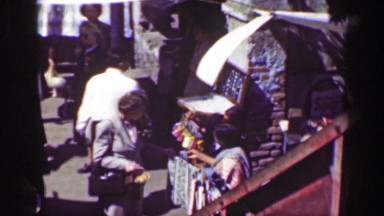 1951: Native Women Merchants Selling Handmade Textile Clothing Goods in Chisec City Square