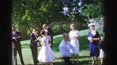 1961: minutes before wedding preparations IOWA