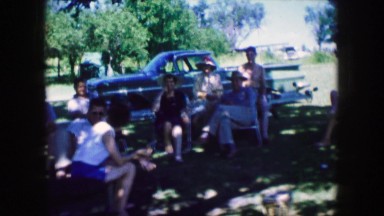 1959: day at the park with friends and family IOWA