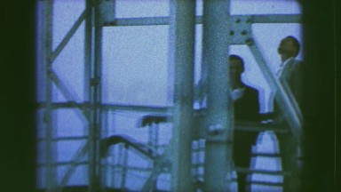 1963: checking out the view from up high. FRANCE