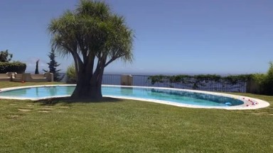 2016: A Coastal Area with a Beautiful Pool is Seen Madeira, Portugal