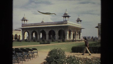 1974: strolling besides a palace INDIA