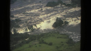 1979: Aerial View of Clouds and Water in Brazil