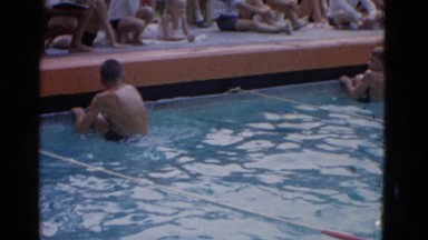 1953: boys backstroke competition COTTONWOOD, ARIZONA